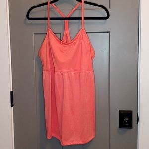 NEW Racerback ladies workout top w/shelf bra 2X